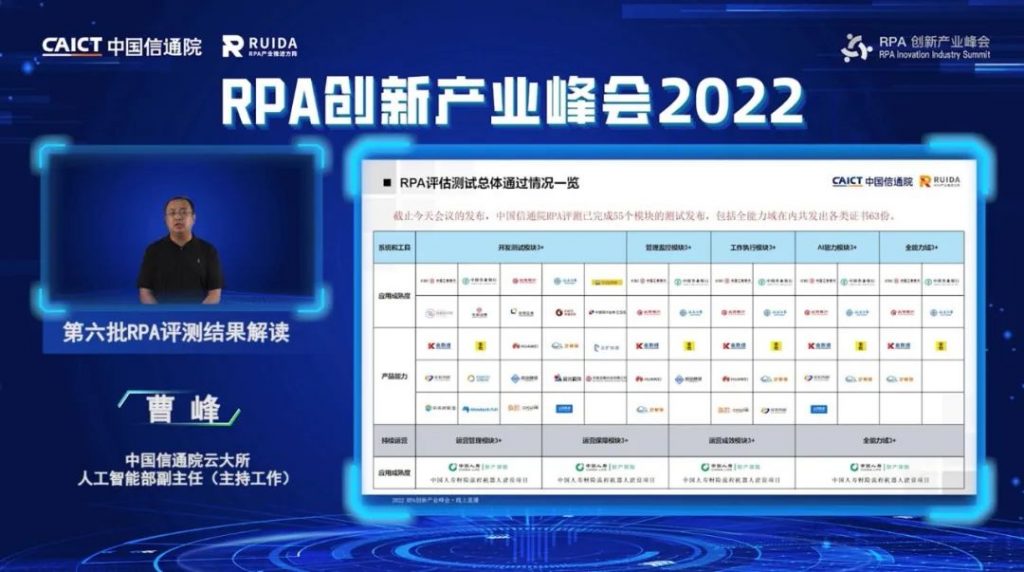 数据流程双驱动，共建数智新未来——中国信通院RPA创新产业峰会云端召开